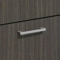 HON BL Series Field Installed Arched Bridge Pull, Arch, 4.25 x 0.75 x 0.38, Polished Silver, 2/Carton