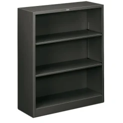 HON Brigade 3 Shelf Traditional Modular Shelving Bookcase,41"H x 34-1/2"W x 12-5/8"D, Charcoal