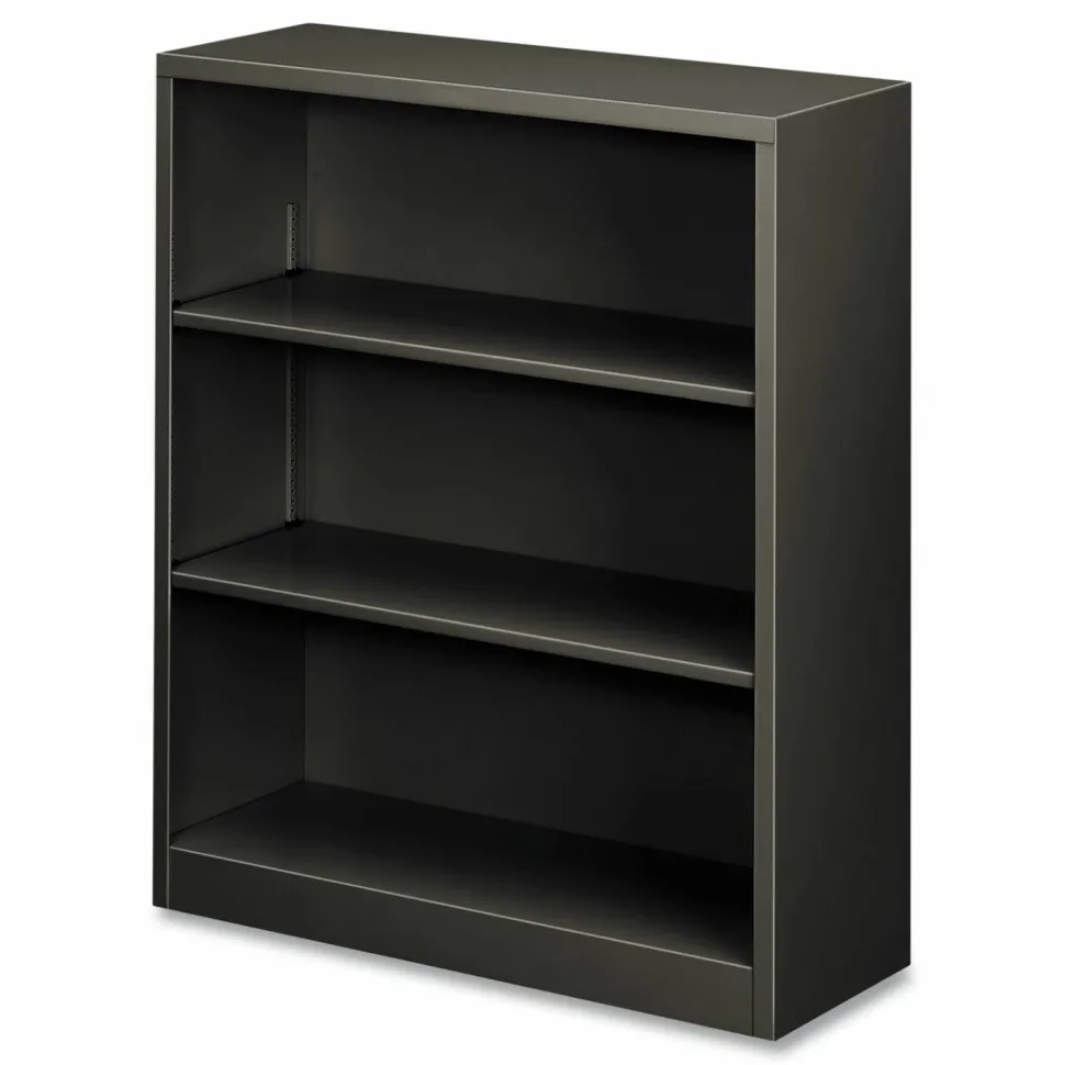HON Brigade 3 Shelf Traditional Modular Shelving Bookcase,41"H x 34-1/2"W x 12-5/8"D, Charcoal