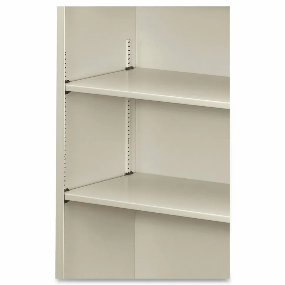 HON Brigade 3 Shelf Transitional Modular Shelving Bookcase, 41"H x 34-1/2"W x 12-5/8"D, Light Gray
