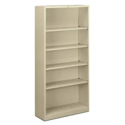 HON Brigade Steel Modular Shelving Bookcase, 5 Shelves, 72