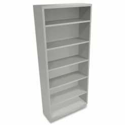 HON Brigade Steel Modular Shelving Bookcase, 6 Shelves (4 Adjustable), 81-1/8