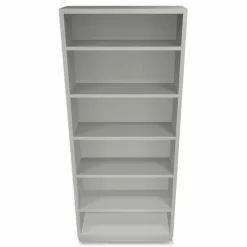 HON Brigade Steel Modular Shelving Bookcase, 6 Shelves (4 Adjustable), 81-1/8