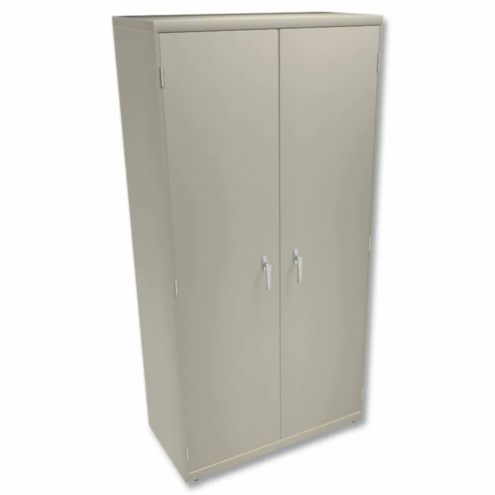 HON Brigade Storage Cabinet, Fully Assembled, 72" H x 36" W x 18 1/4"D, Putty