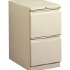 HON Brigade 15"W x 22-7/8"D Lateral 2-Drawer Mobile Pedestal File Cabinet, Putty