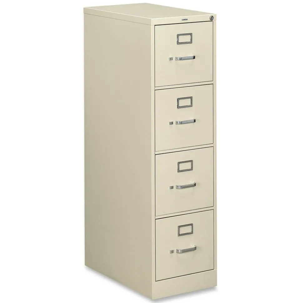 HON 510 25"D Vertical 4-Drawer File Cabinet, Putty