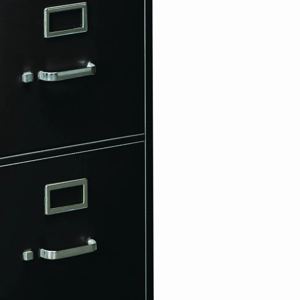HON 310 26-1/2"D Vertical 4-Drawer Legal-Size File Cabinet, Black