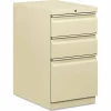 HON Efficiencies 22-7/8"D Vertical 3-Drawer Mobile Pedestal File Cabinet, Putty