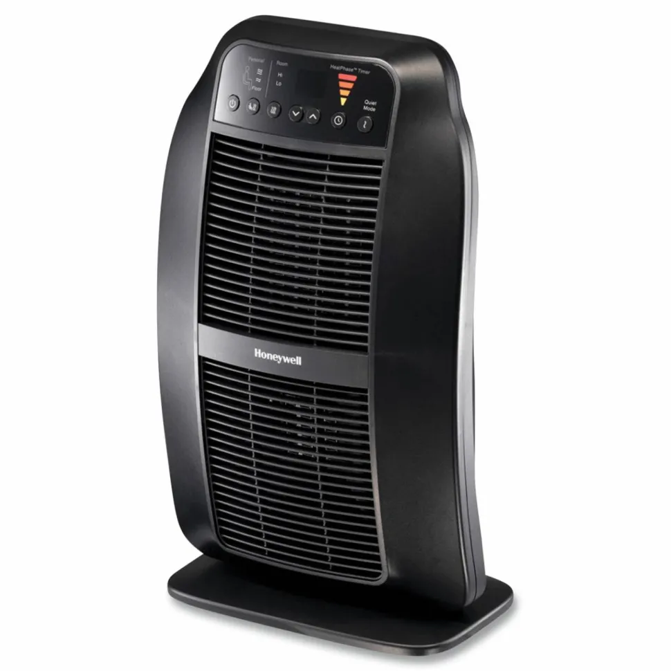 Honeywell Heat Genius Ceramic Portable Heater, 1,575 W, 5.6 x 10.2 x 17.3, Black