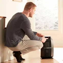 Honeywell Heat Genius Ceramic Portable Heater, 1,575 W, 5.6 x 10.2 x 17.3, Black