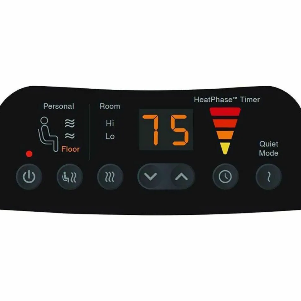 Honeywell Heat Genius Ceramic Portable Heater, 1,575 W, 5.6 x 10.2 x 17.3, Black