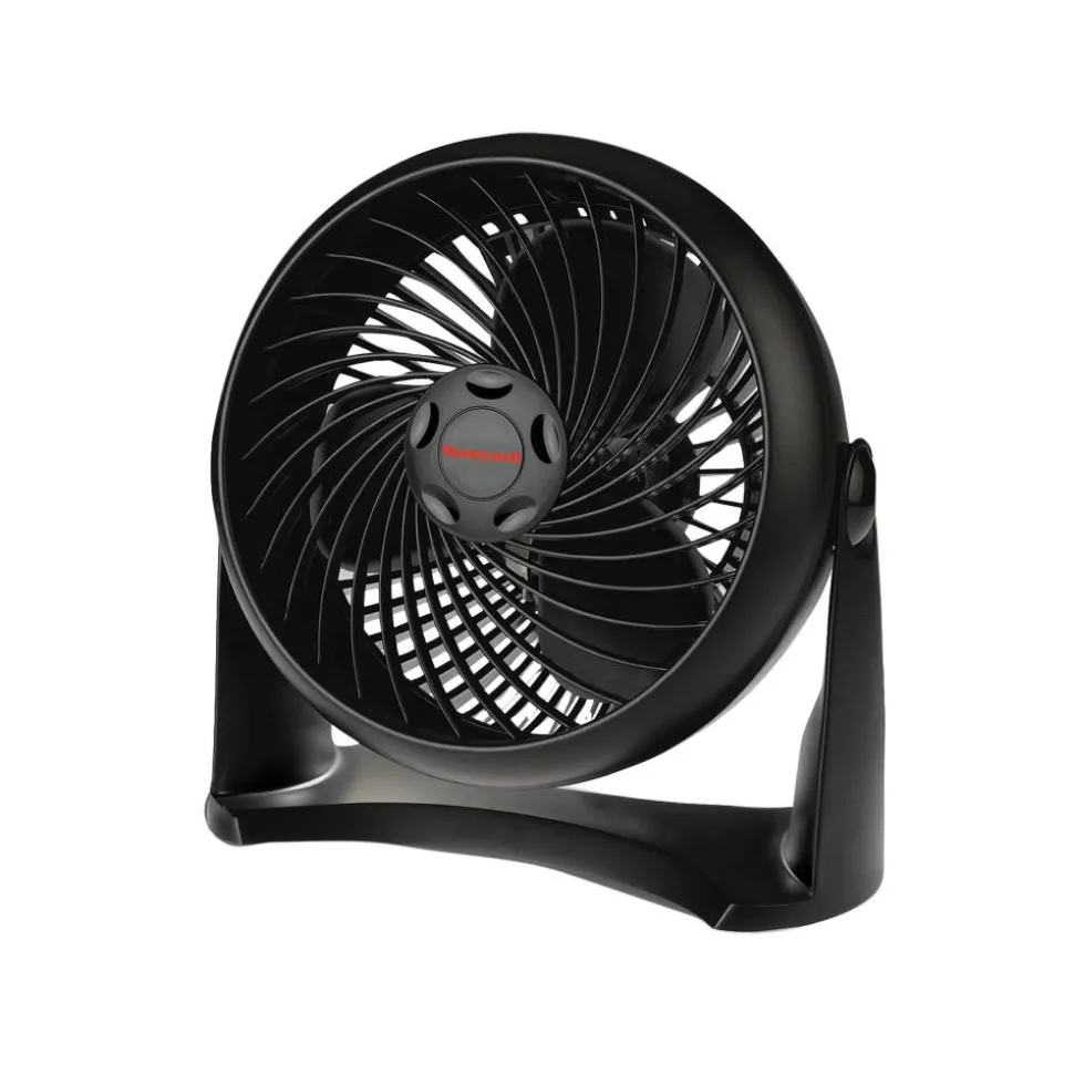 Honeywell HT-900 3-Speed Turbo Table Air Circulator Fan, 6" x 11" x 11", Black