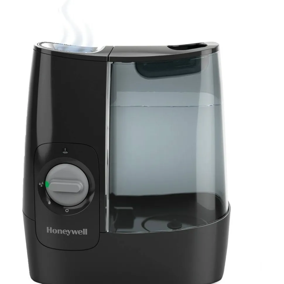 Honeywell HWM845 Warm Mist Humidifier - Warm Mist - 1 gal Tank - 520 Sq. ft. - Black