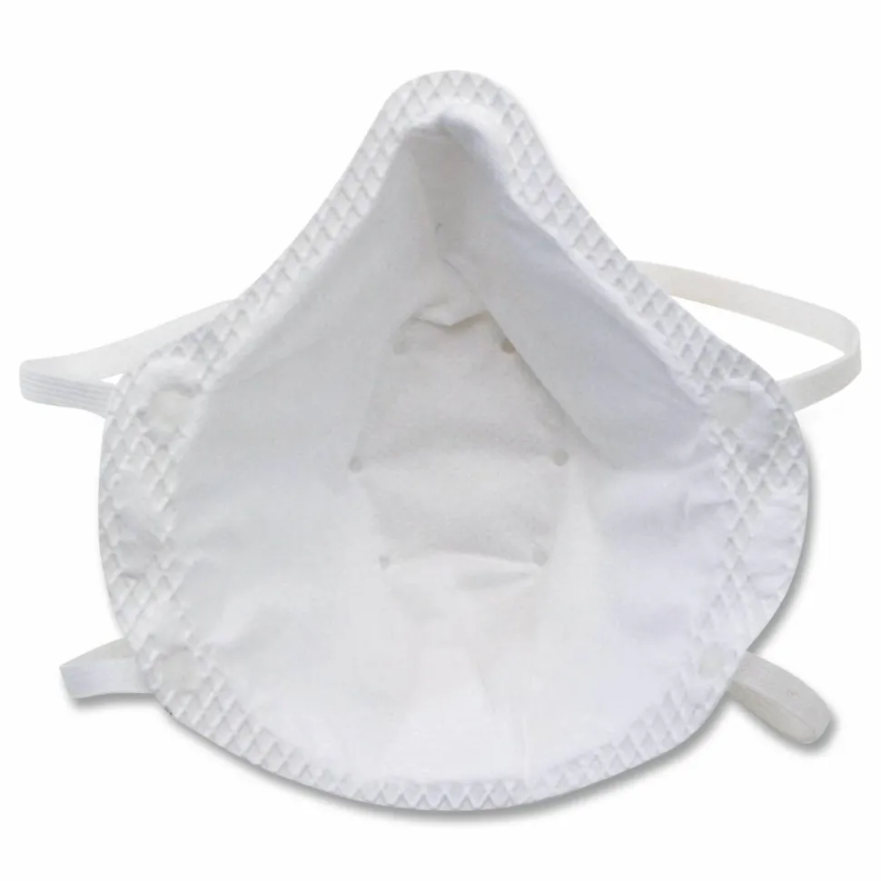 Honeywell ONE-Fit N95 Single-Use Molded-Cup Particulate Respirator, One Size Fits Most, White, 10/Pack