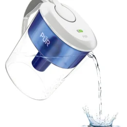 Honeywell Pur Water Filter Pitcher, 40 Gallon Capacity, Blue/Clear