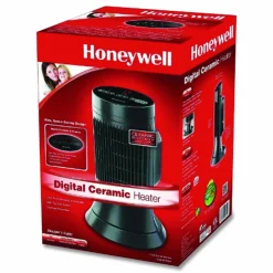 Honeywell 1,500-Watt Digital Ceramic Compact Tower Heater, Dark Gray