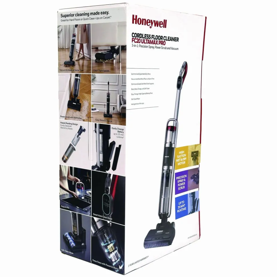 Honeywell Ultamax Elite FC20 Cordless Floor Cleaner, 13.5" Cleaning Path, Graphite