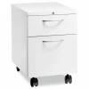 HON Flagship Mobile Pedestal, Left/Right, 2-Drawer: Box/File, Letter, White, 15 x 22.88 x 22