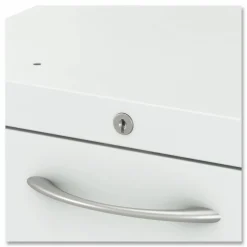 HON Flagship Mobile Pedestal, Left/Right, 2-Drawer: Box/File, Letter, White, 15 x 22.88 x 22
