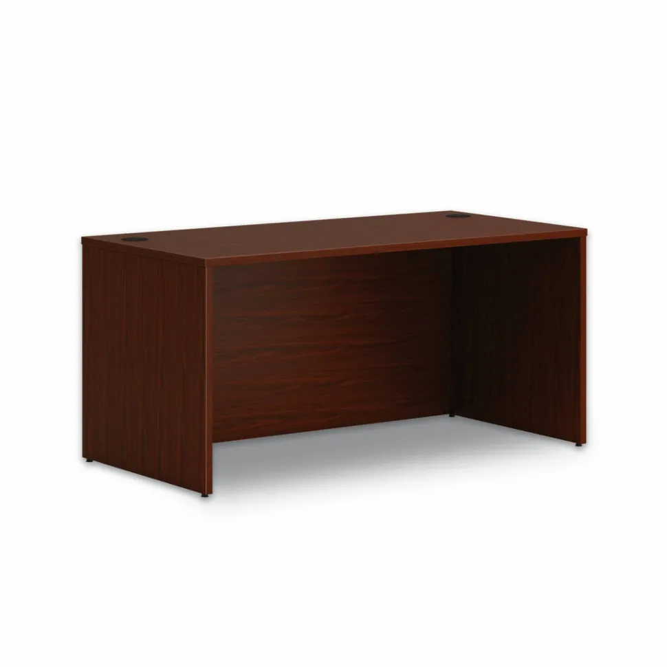 HON Mod Desk Shell, 60" x 30" x 29", Traditional Mahogany