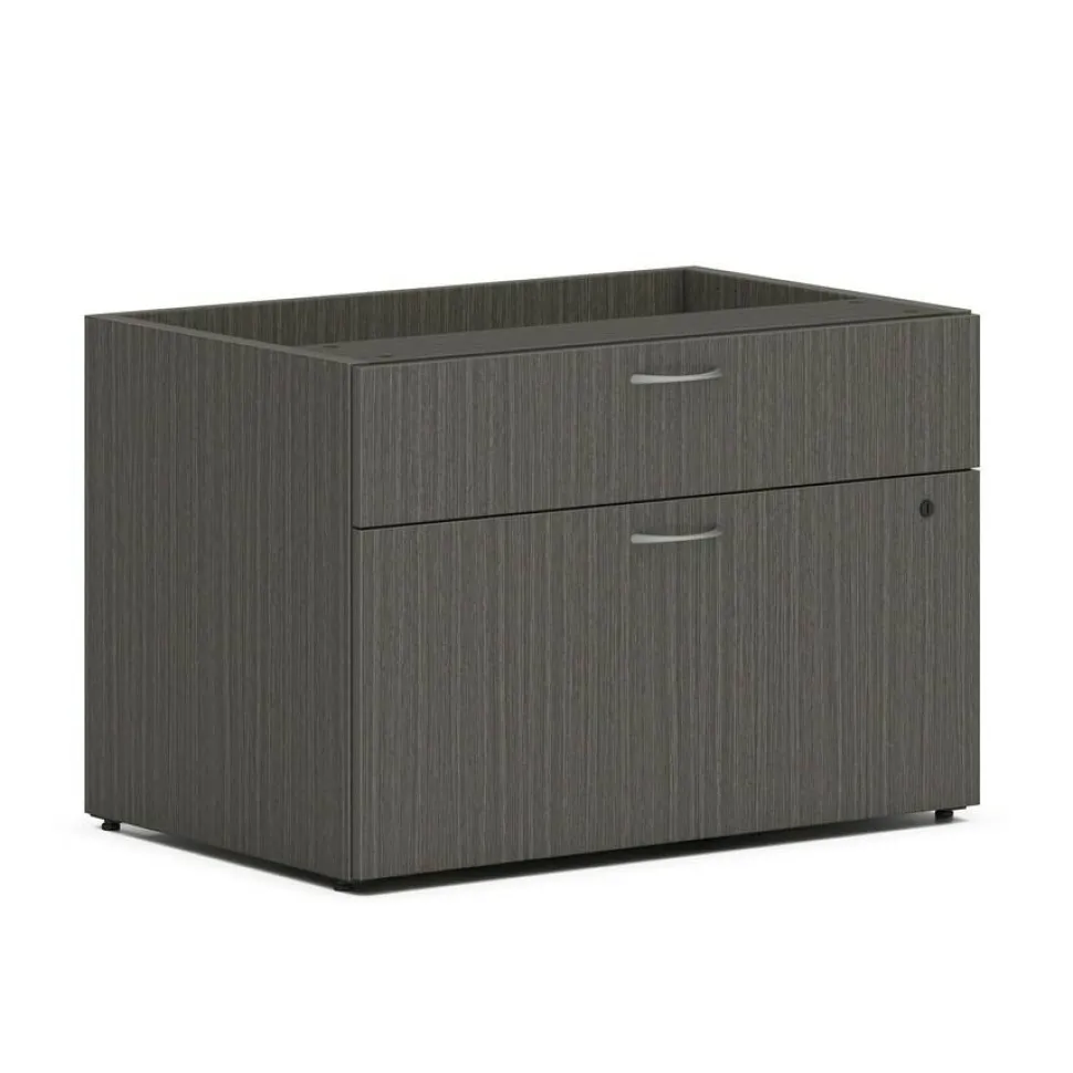 HON Mod Low Personal Credenza, 30w x 20d x 21h, Slate Teak