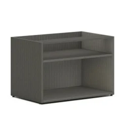 HON Mod Low Storage Credenza, 30w x 20d x 21h, Slate Teak