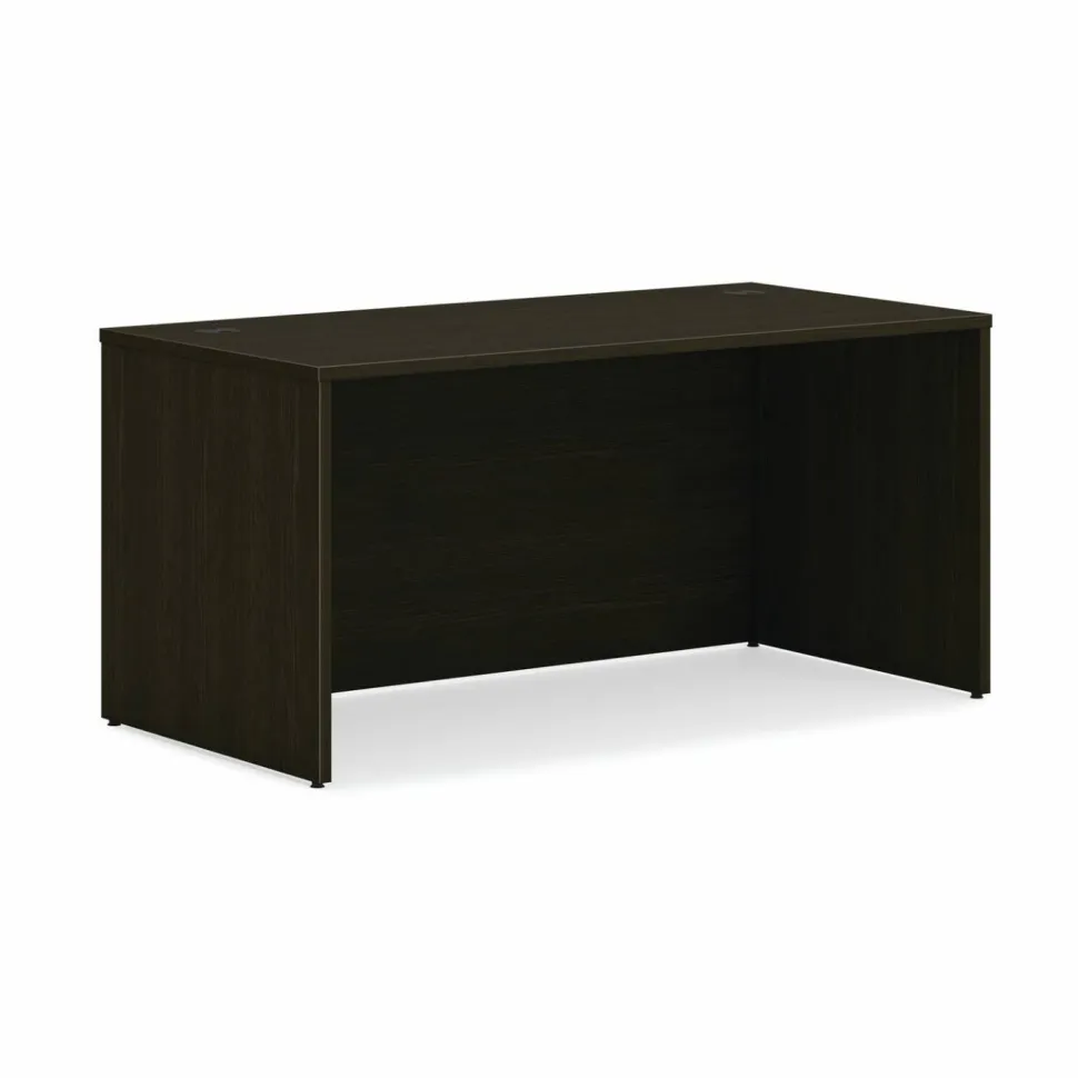 HON Mod Single Pedestal Desk Bundle, 60" x 30" x 29", Java Oak