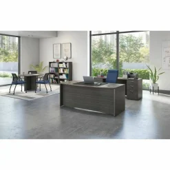 HON Mod Support Pedestal, Left or Right, 3-Drawers: Box/Box/File, Legal/Letter, Slate Teak, 15