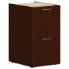 HON Mod Support Pedestal, Left or Right, 2 Legal/Letter-Size File Drawers, Traditional Mahogany, 15" x 20" x 28"