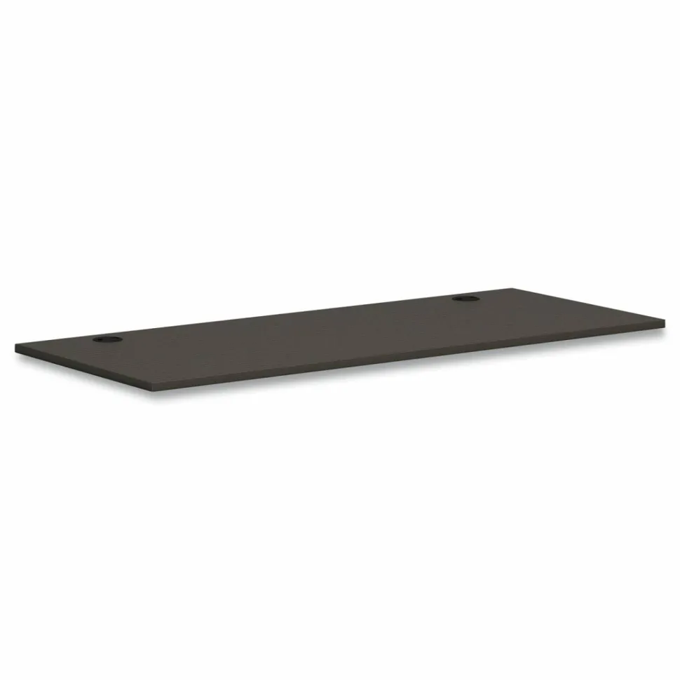 HON Mod Worksurface, Rectangular, 72w x 30d, Slate Teak