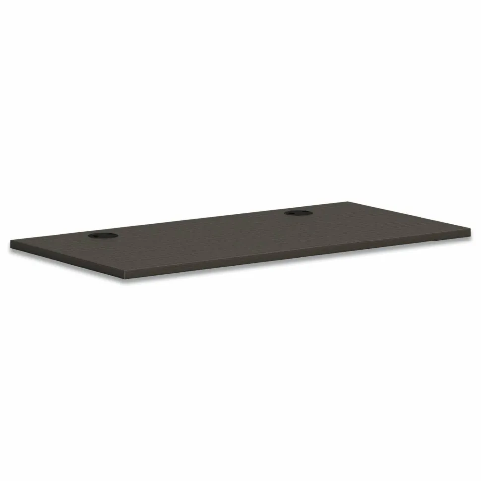 HON Mod Worksurface, Rectangular, 48w x 24d, Slate Teak