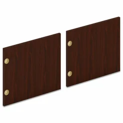 HON Pair of Mod Laminate Doors for 72"W Mod Desk Hutch, 17.87 x 14.83, Traditional Mahogany