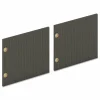 HON Pair of Mod Laminate Doors for 72"W Mod Desk Hutch, 17.87 x 14.83, Slate Teak