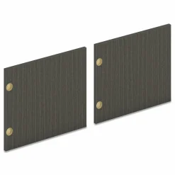HON Pair of Mod Laminate Doors for 72"W Mod Desk Hutch, 17.87 x 14.83, Slate Teak