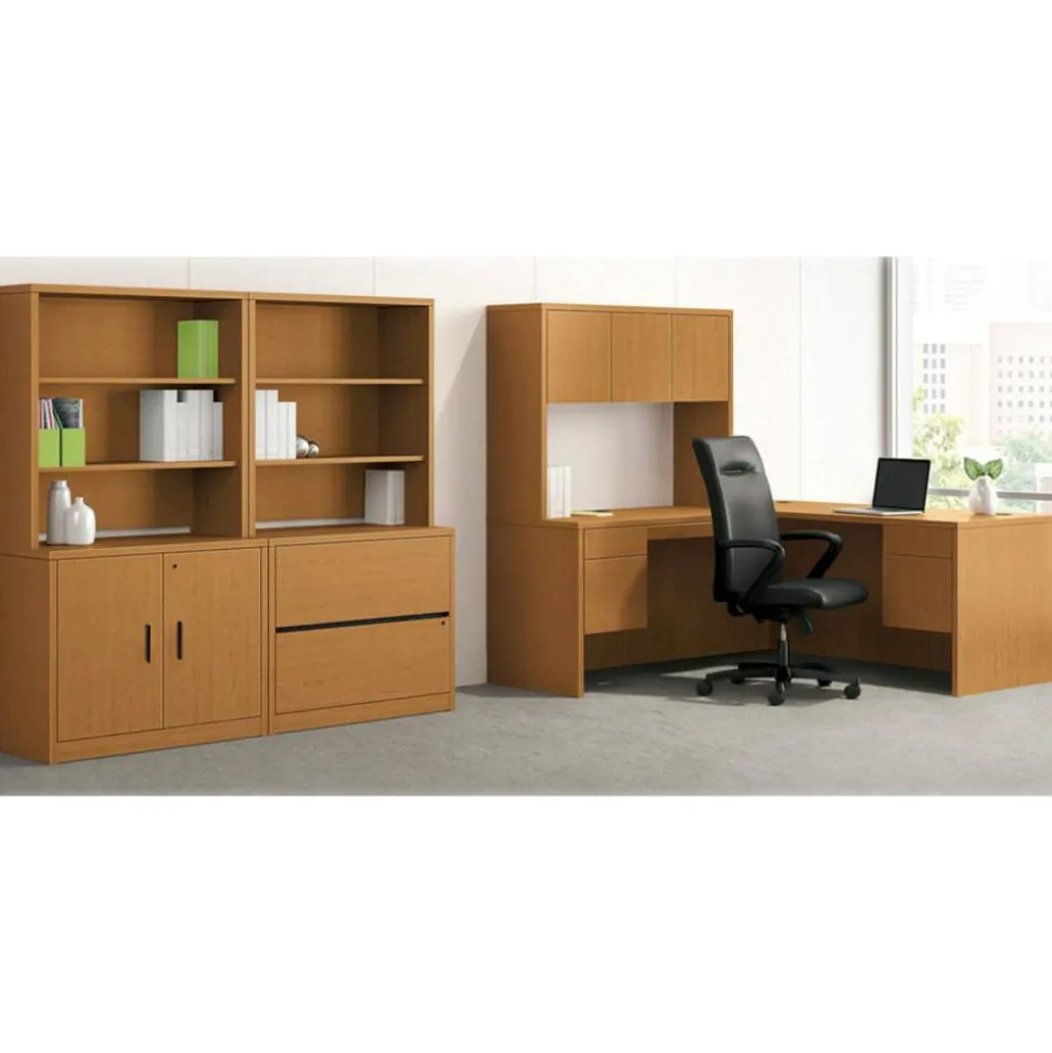 HON 10500 Series Closed Hutch For Returns, Harvest Cherry