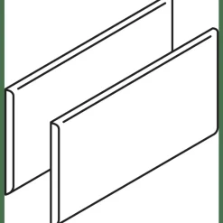 HON38000 Series Flipper Door for 72" Hutch, Charcoal
