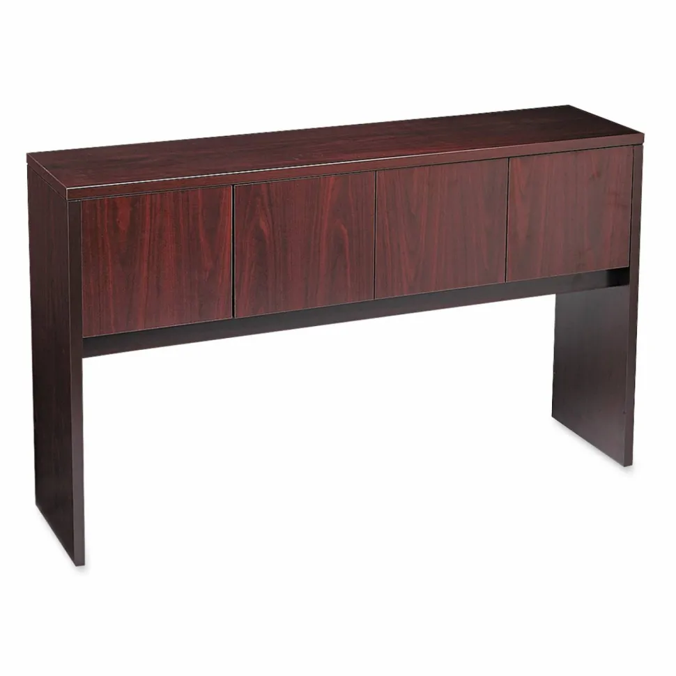 HON 10500 Series Stack-On Storage Unit, 60w x 14.63d x 37.13h, Mahogany