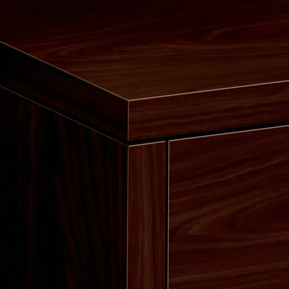 HON 10500 Series Stack-On Storage Unit, 60w x 14.63d x 37.13h, Mahogany