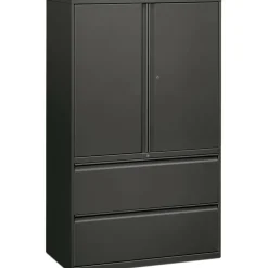 HON 800 Series Storage Cabinet With Lateral File, 42"W, Charcoal