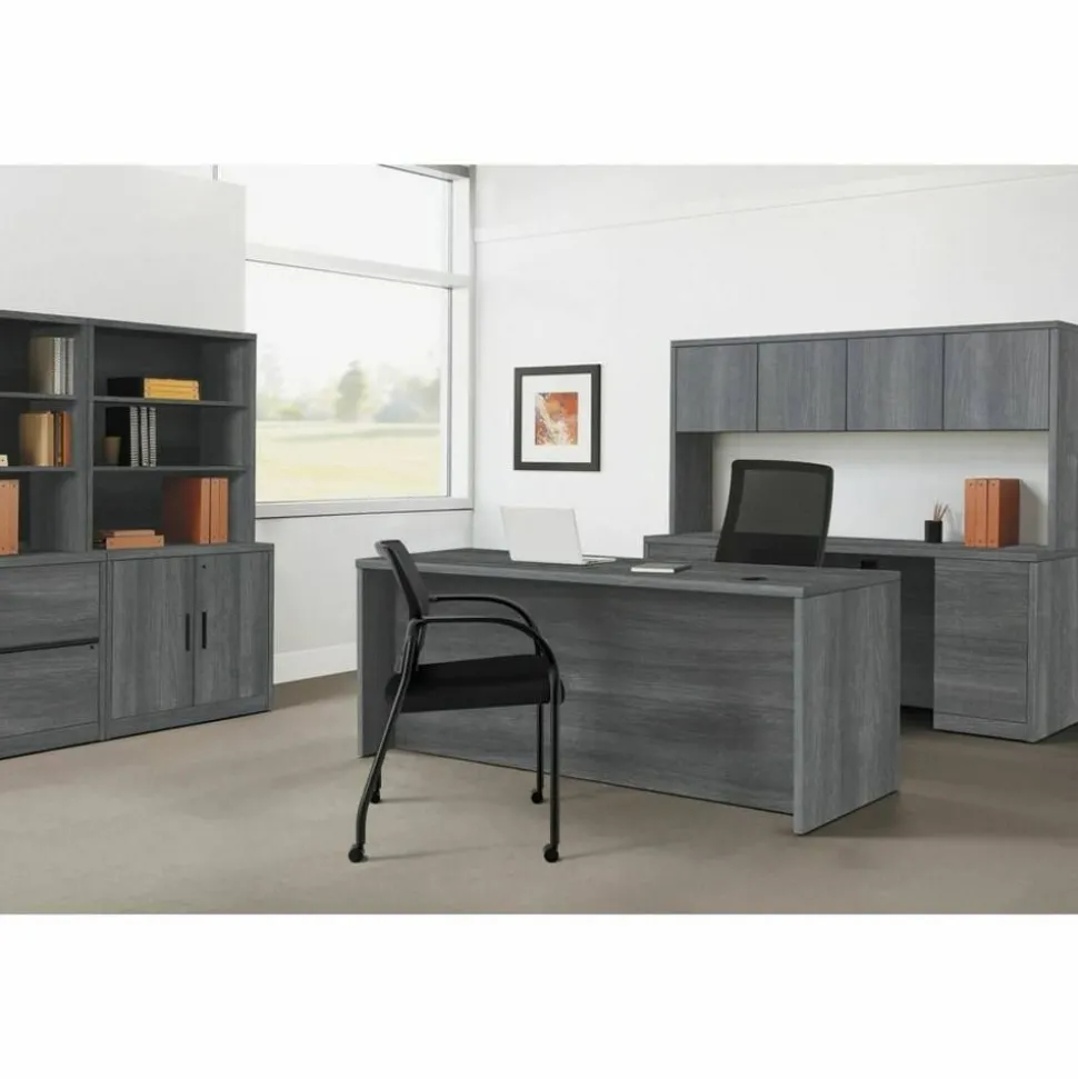 HON 10500 Series 75"W Hutch Back Enclosure, Teak