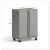 HON Smartlink Mobile Cabinet, 10 Compartments, 30w x 18d x 42.32h, Platinum Metallic