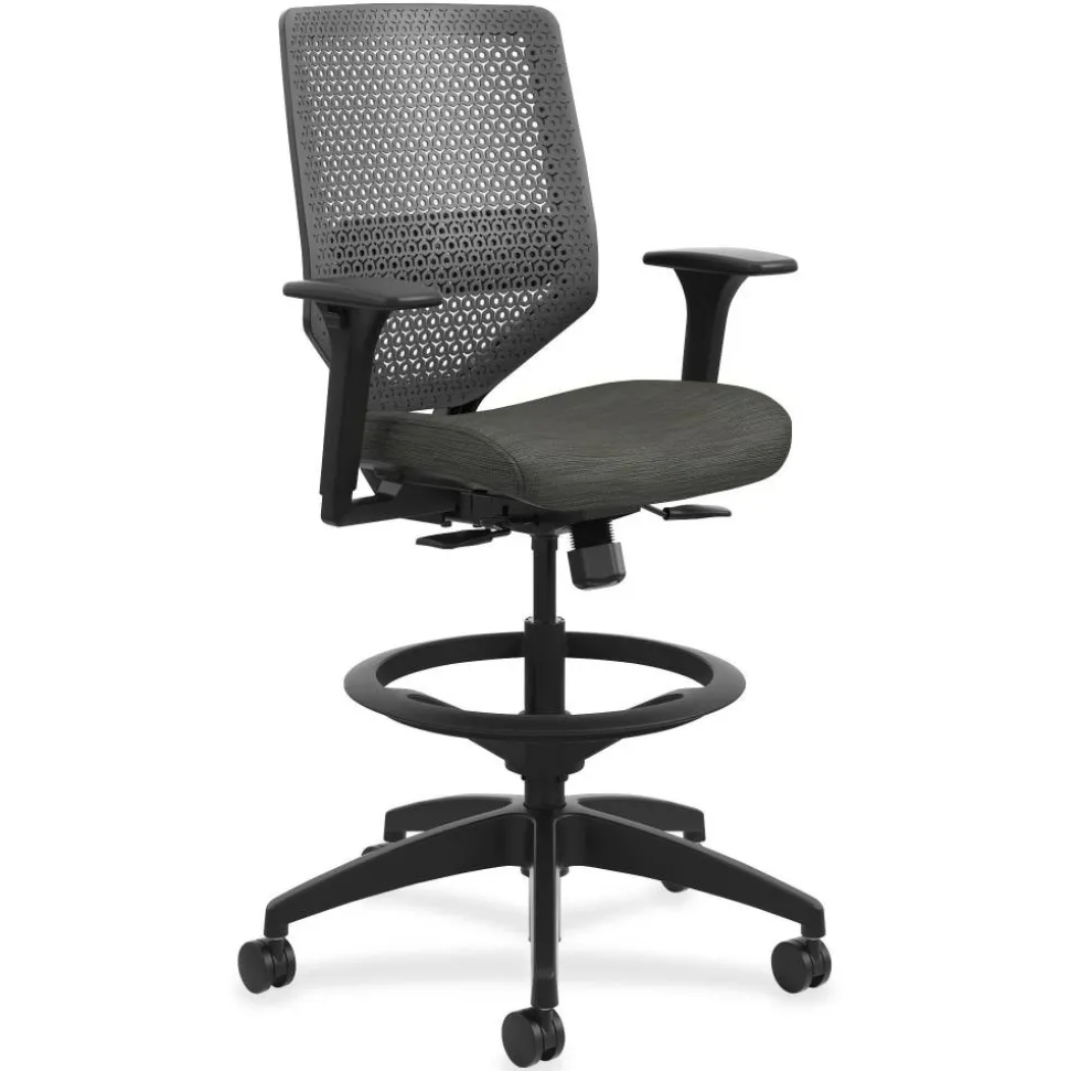 HON Solve Task Stool, ReActiv, Black