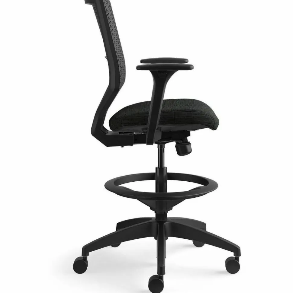 HON Solve Task Stool, ReActiv, Black
