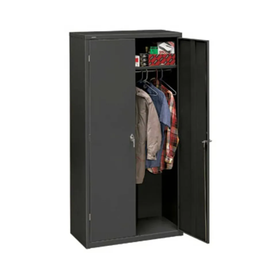 HON Steel Storage Cabinet, 5-Shelf, Charcoal
