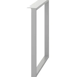 HON Voi O-Leg Support For Low Credenza And Rectangular Worksurface, Platinum Metallic