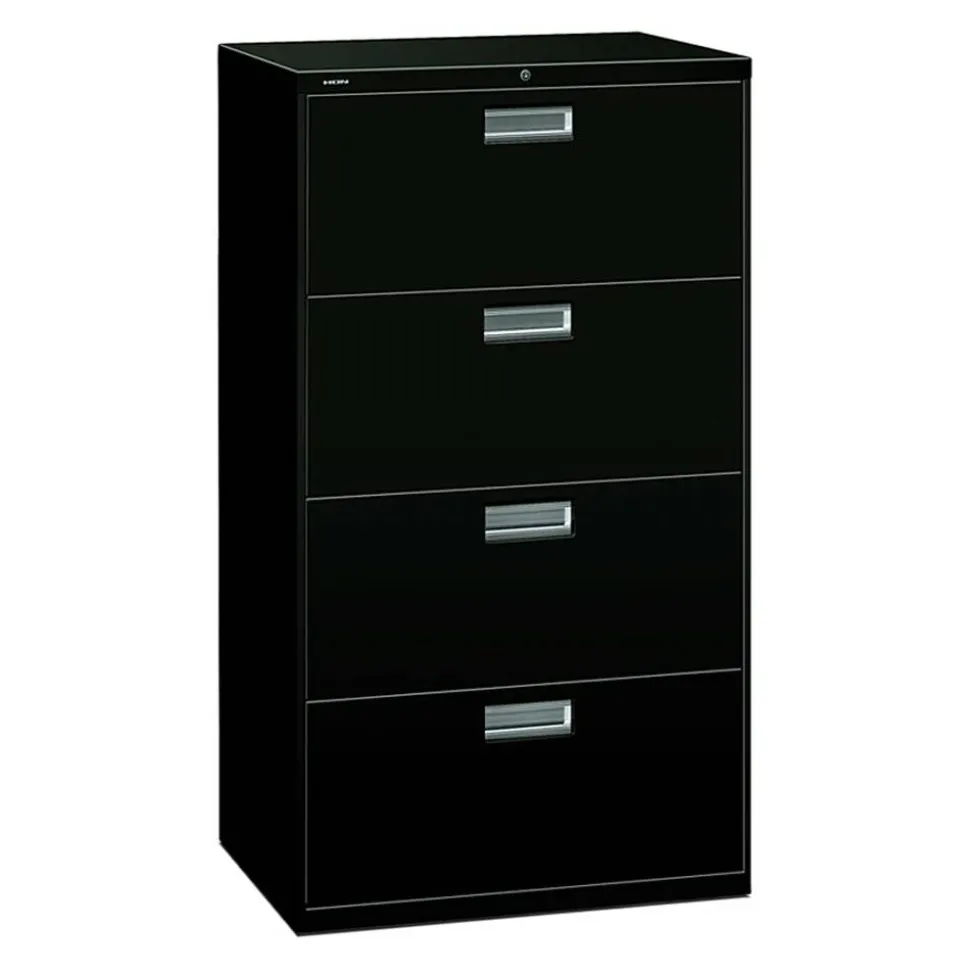HON 600 30"W x 18"D Lateral 5-Drawer File Cabinet With Lock, Putty