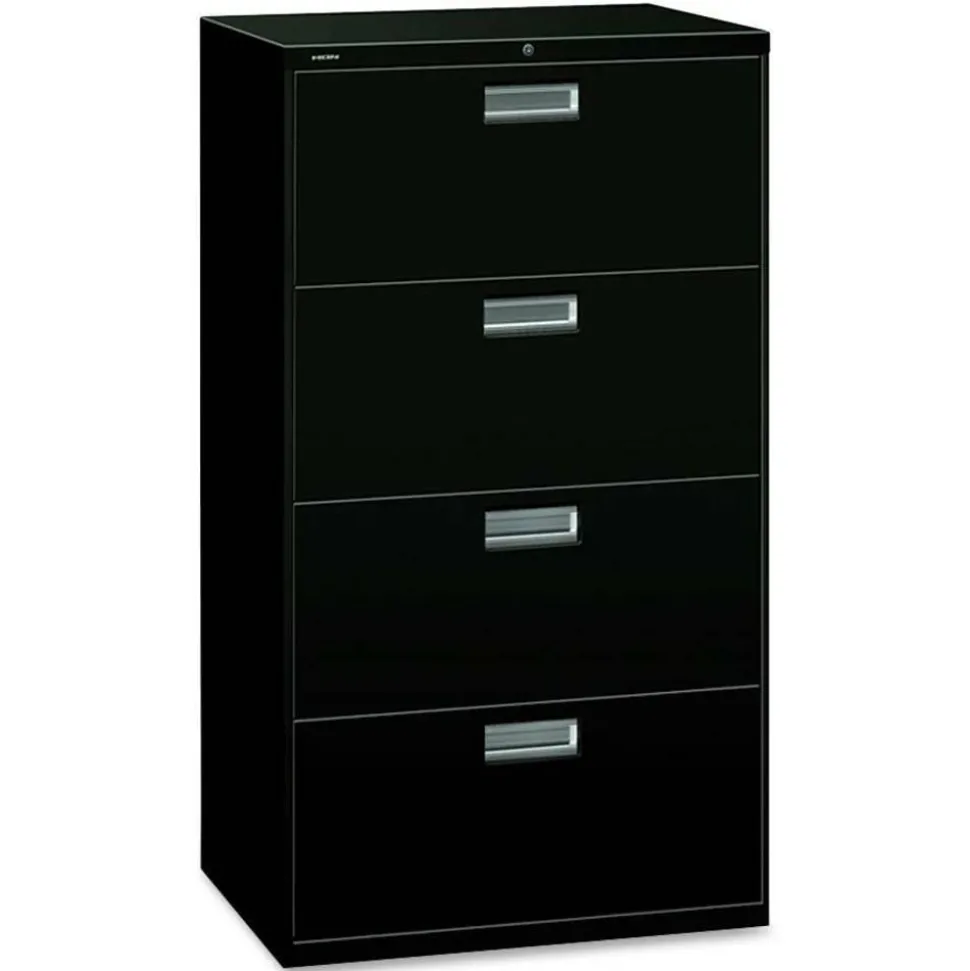 HON 600 30"W x 18"D Lateral 5-Drawer File Cabinet With Lock, Putty