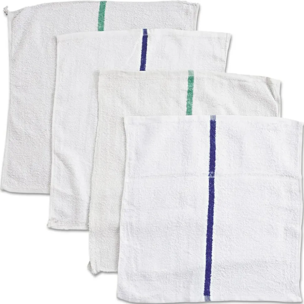 HOSPECO Counter Cloth/Bar Mop, 15.5 x 17, White, Cotton, 60/Carton
