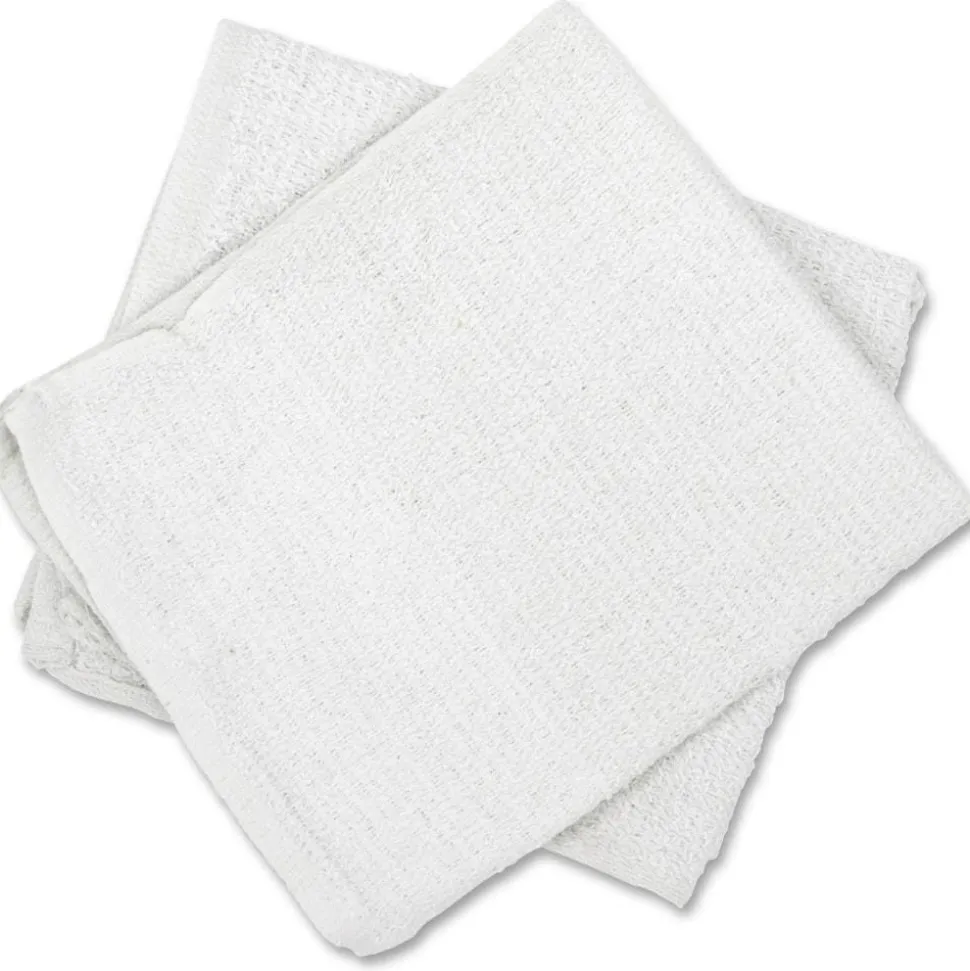 HOSPECO Counter Cloth/Bar Mop, 15.5 x 17, White, Cotton, 60/Carton