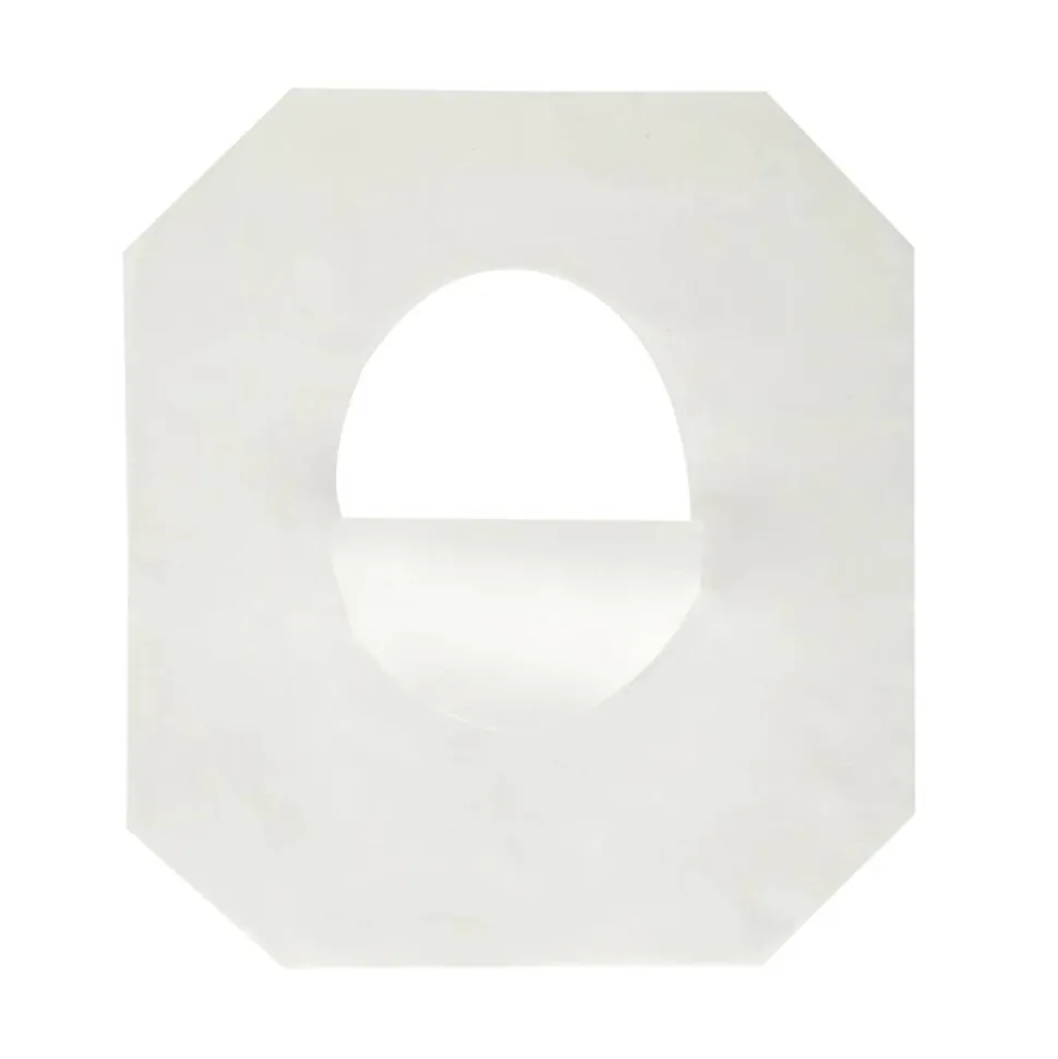 Hospeco Discreet Seat Half-Fold Toilet Seat Covers, White, 250 Sheets Per Pack, Case Of 20 Packs